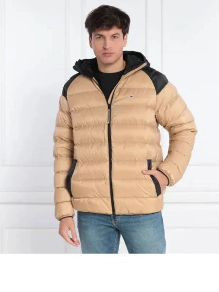 Tommy Jeans De puf geacă LIGHT DOWN maro