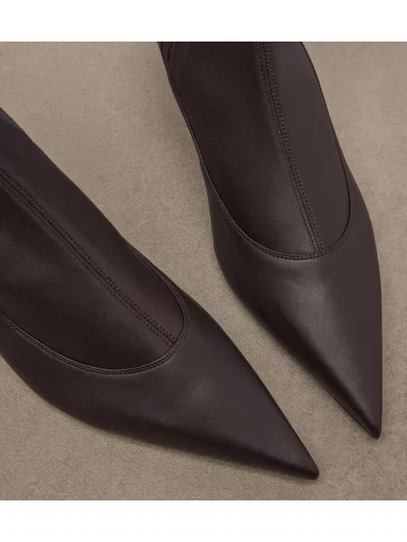 Botine Khaite din piele maro