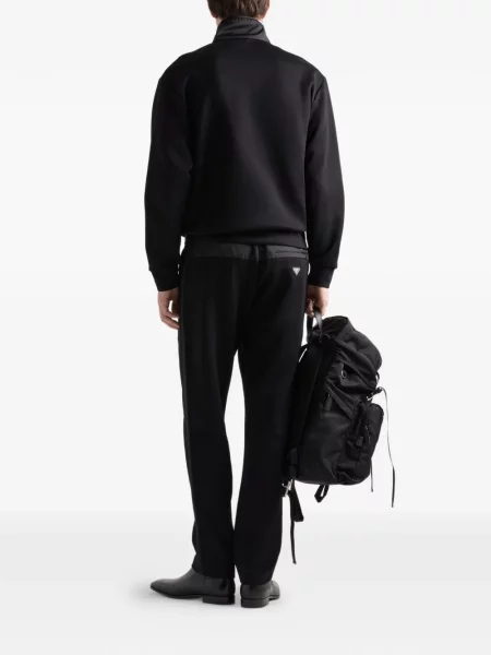 Hanorac Prada de jumătate de fermoar negru