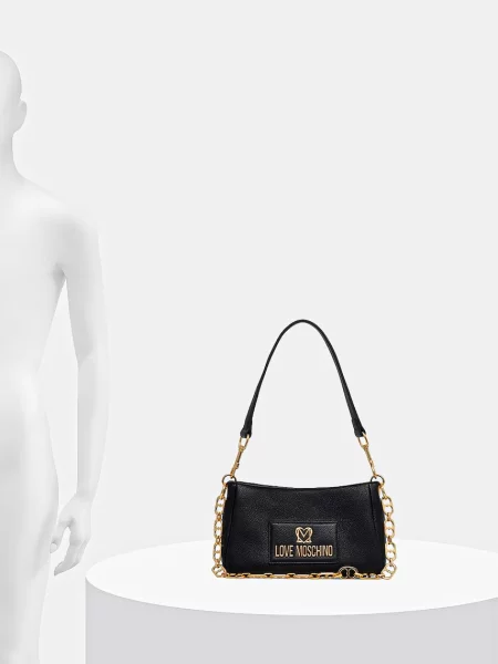 Кожаная сумка Love Moschino
