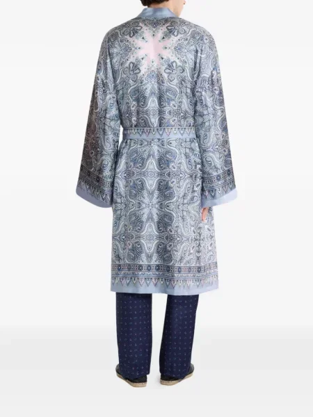 Halat Etro cu imagine cu model paisley albastru