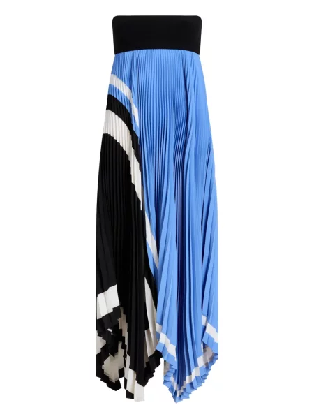 Rochie Proenza Schouler plisată de costum albastru
