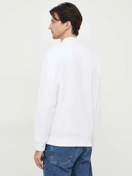 Lacoste bluza z bawełną biała