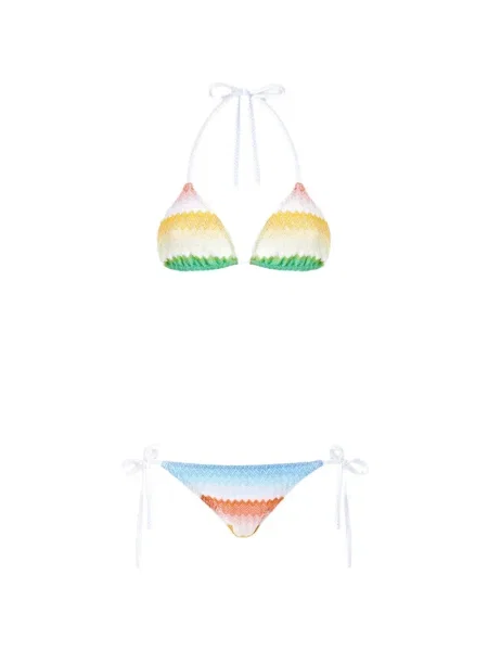 Bikini Missoni alb