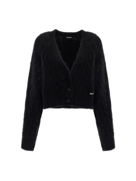Dzianinowy kardigan Rotate Birger Christensen czarny
