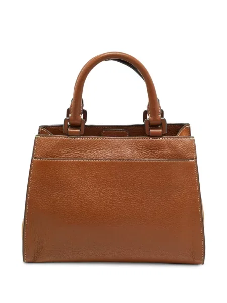 Geantă shopper Tory Burch din piele maro