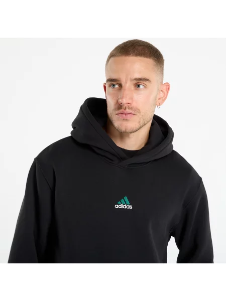 Bluza adidas Archive Cutline Hoodie Black/ Collegiate Green S czarna