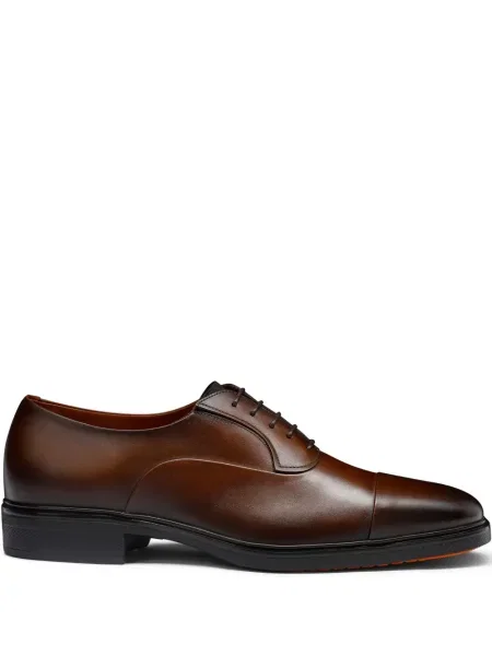 Oxford Santoni din piele maro