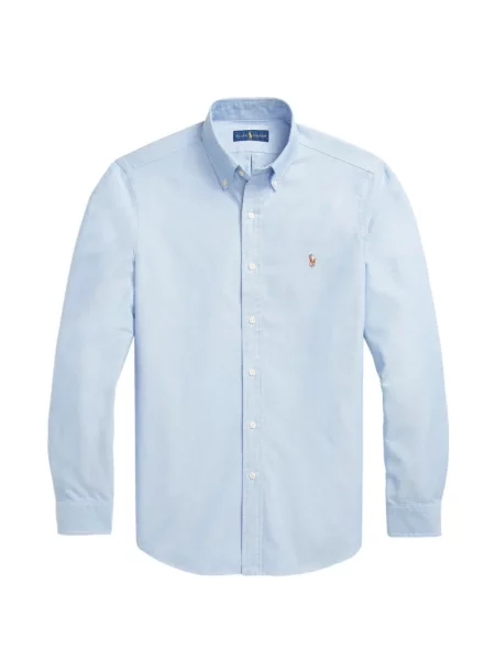 Tricou polo Polo Ralph Lauren cu autograf cu 5 buzunare în carouri gri