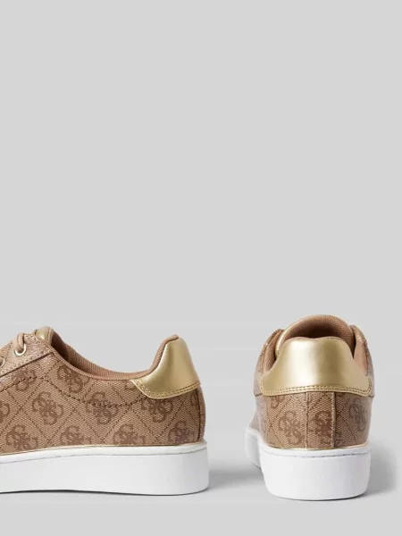 Sneakersy Guess brązowe