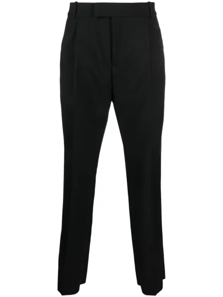 Pantaloni Alexander Mcqueen de lână negru