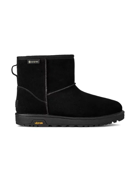 Semišové snehule UGG Classic Mini GTX čierna