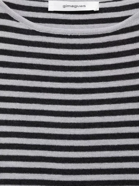 Rochie mini Gimaguas cu dungi gri