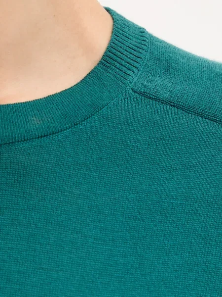 Шерстяной легкий свитер United Colors Of Benetton зеленый
