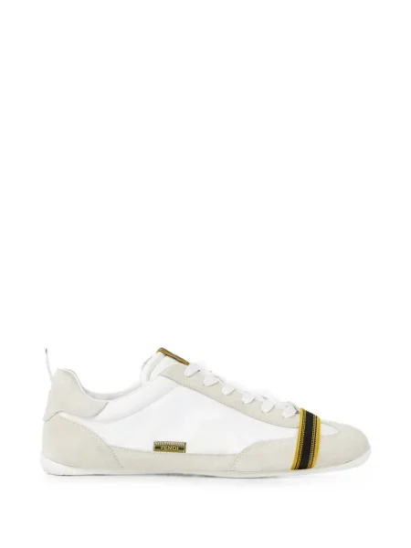 Sneakerși Fendi din piele de căprioară alb