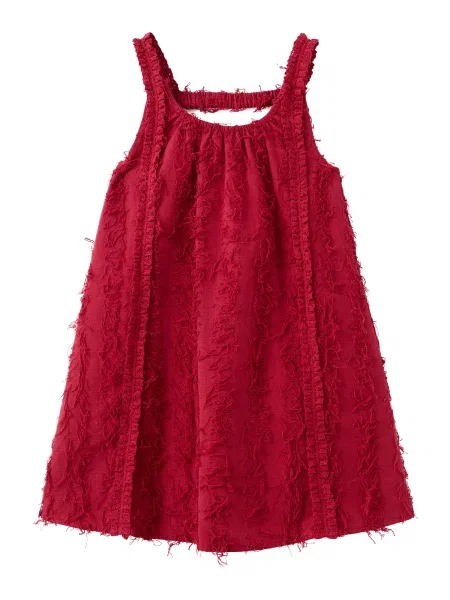 MANGO KIDS Rochie FLECOS bordeaux roșu
