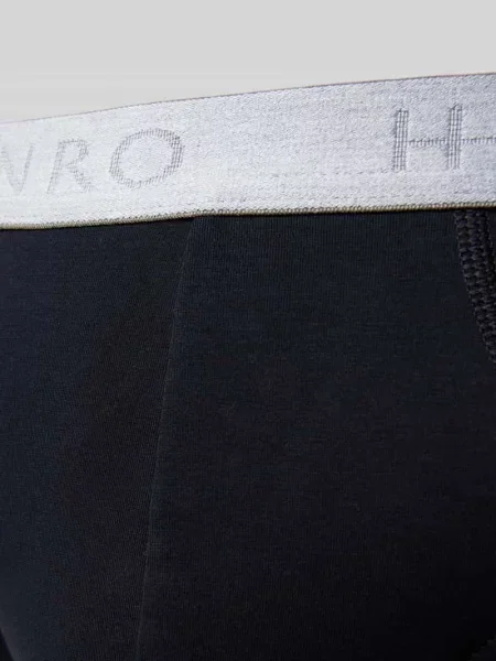 Figi z detale z logo w zestaw 2 szt. Hanro czarny