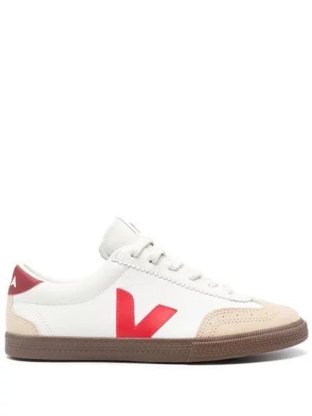 Sneakerși Veja Volley din piele alb