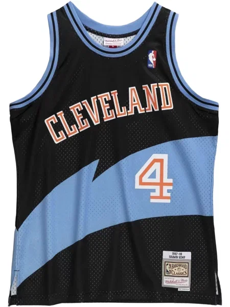 Μπλούζα Mitchell & Ness από ζέρσεϋ μαύρο