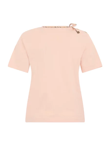 Koszulka Burberry w kratę różowa
