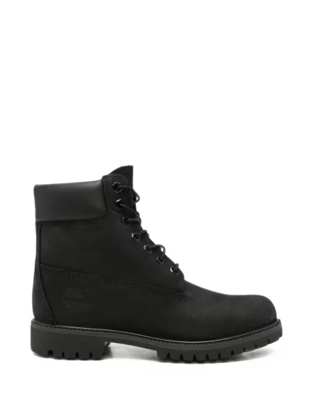 Gulerat botine Timberland cu șireturi din dantelă negru