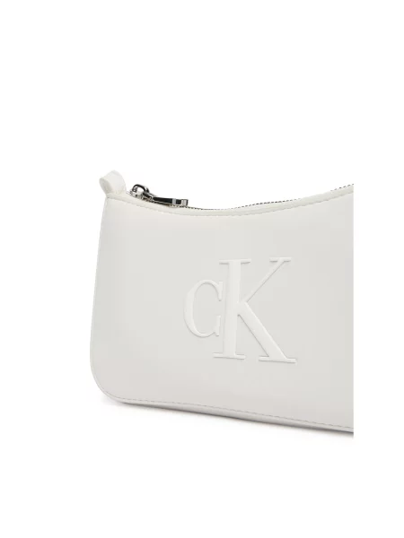 Calvin Klein Torbica Bold Ck Mini Bag bijela