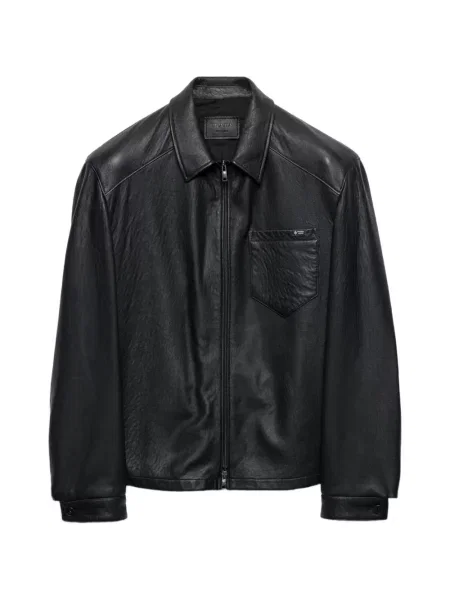 Geanta de piele Prada negru