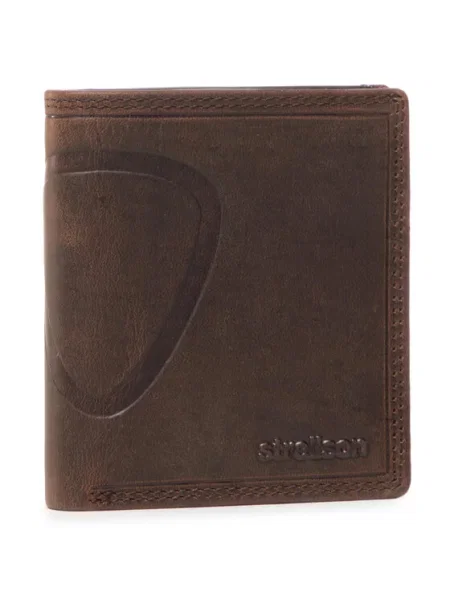 STRELLSON Peňaženka Billfold Q7 Baker Street tmavohnedá hnedá