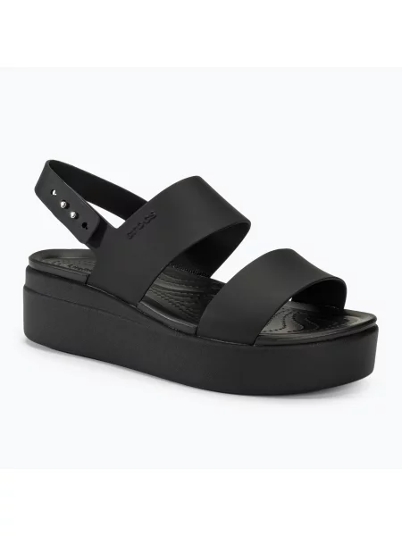 Dámské sandály Crocs Brooklyn Low Wedge black/black černé