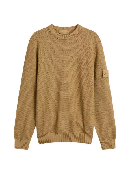 Sweter Stone Island z kaszmiru z kamieniami beżowy