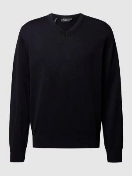 Dzianinowy sweter Maerz Muenchen niebieski