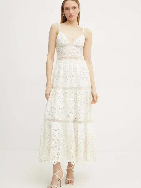 Ermanno Scervino rochie din midi evazati alb