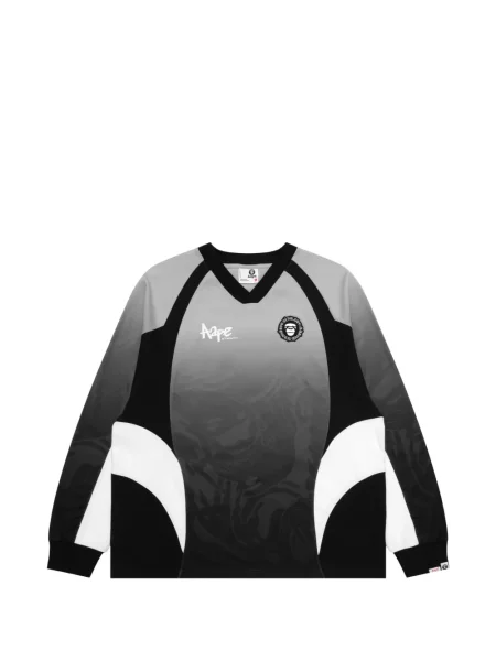 Lung tricou Aape By A Bathing Ape cu imagine negru