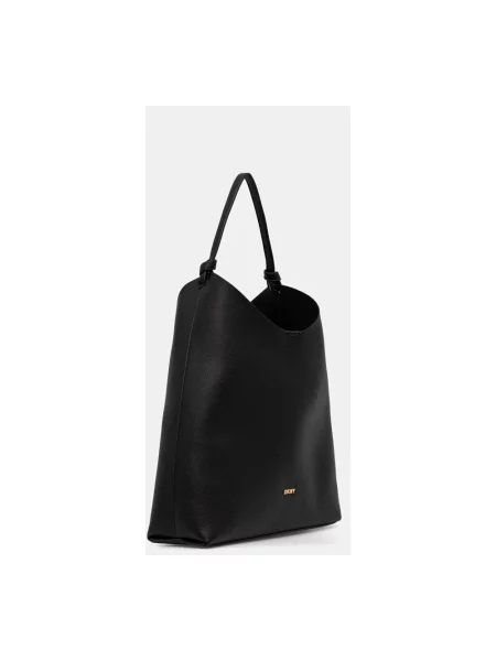 Shopperka Dkny skórzana czarna