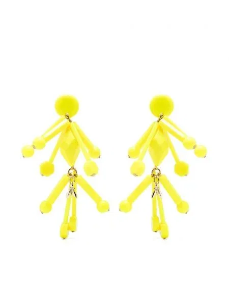 Обеци Patrizia Pepe жълто