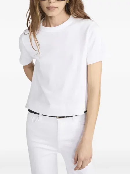 Tricou Frame cu decolteu rotund alb