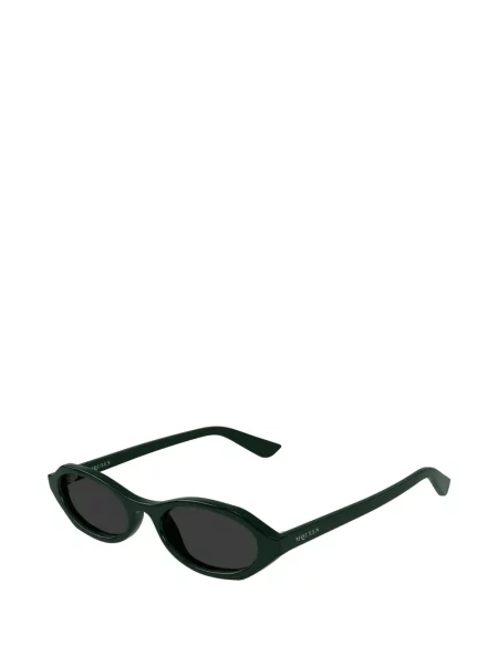 Ochelari de soare ovali Alexander Mcqueen Eyewear verde
