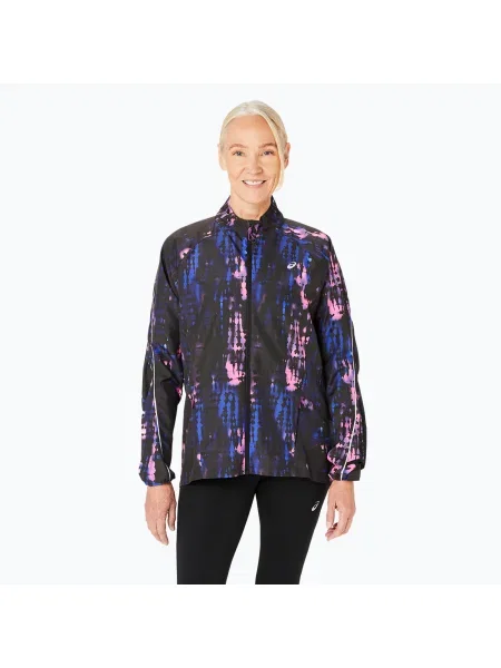 Jachetă de alergare pentru femei ASICS Road Lite-Show Packable performance black negru