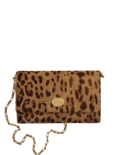 Colier Burberry cu bretele maro