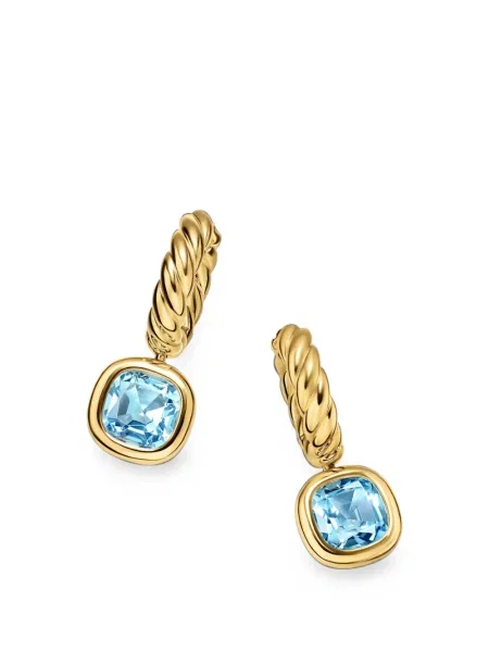 Náušnice David Yurman modrá