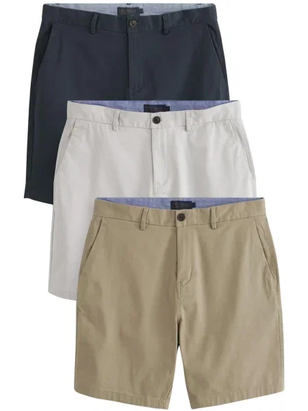 Next Chino kalhoty béžová / námořnická modř bílá