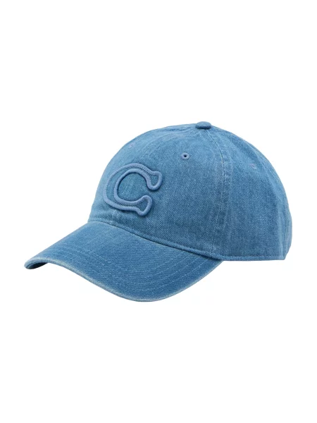 Coach De blugi șapcă baseball cu adaos de piele albastru