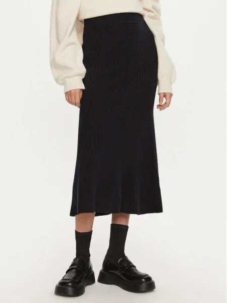 Calvin Klein Fustă midi negru