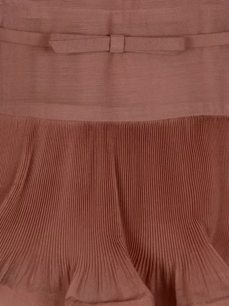 Warstwowa sukienka Zimmermann z falbankami garniturowa różowa