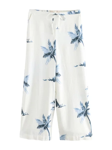 Next Pantaloni fildeş bleumarin albastru