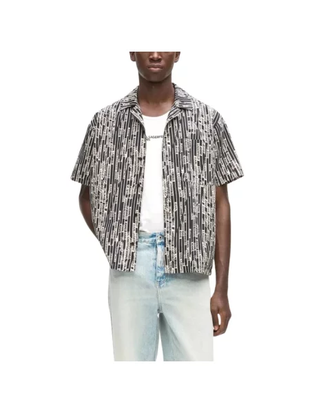 Koszula Karl Lagerfeld Jeans z logo czarna