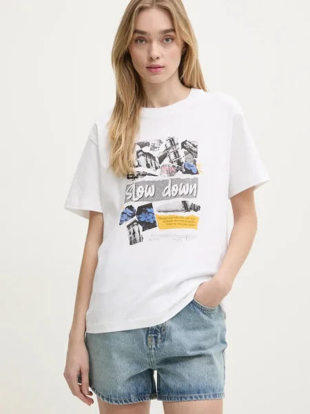Moschino Jeans t-shirt biały