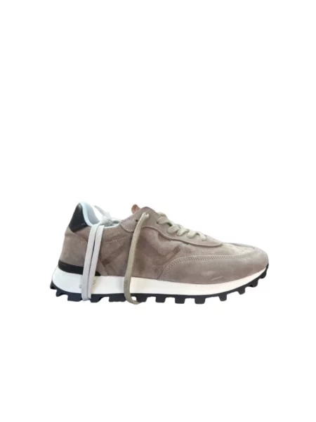 Sneakersy No Map Society skórzane brązowe