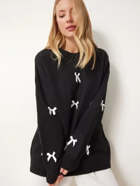 Pulover Happiness İstanbul negru