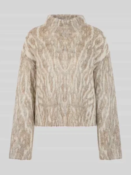 Sweter z moheru z rozszerzanym rękawem Marc Cain